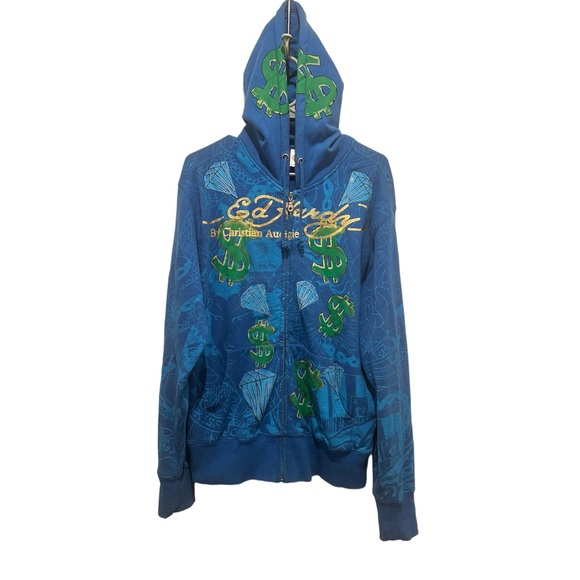 Christian Audigier Sweaters Christian Audigier Full Zip Hoodie Size